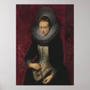 Porträtt i Young Woman Poster