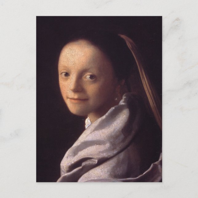 Porträtt i Young Woman Vykort (Framsida)