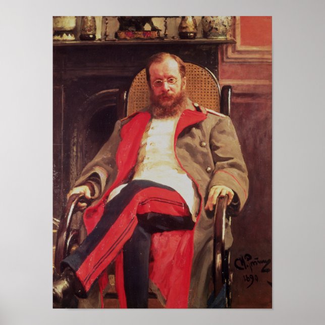 Porträtt i Zesar Kjui , 1890 Poster (Framsidan)