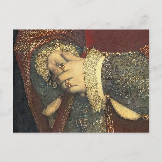 Porträtt, Jane Seymour, 1536 Vykort (Framsida)