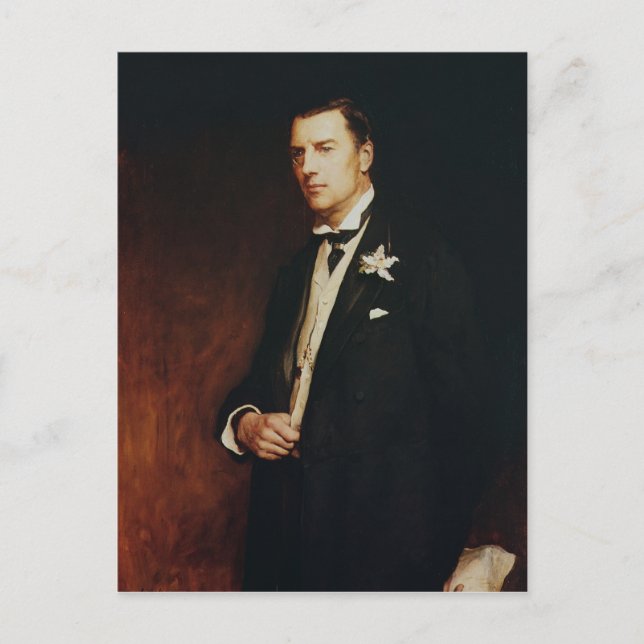 Porträtt, Joseph Chamberlain, 1886 Vykort (Framsida)