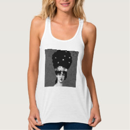 porträtt konst linne med racerback 