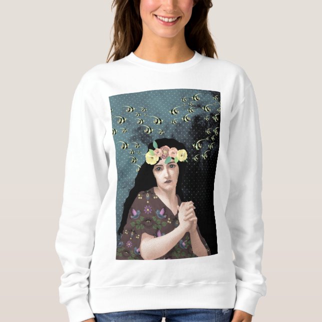 porträtt konst t shirt (Framsida)