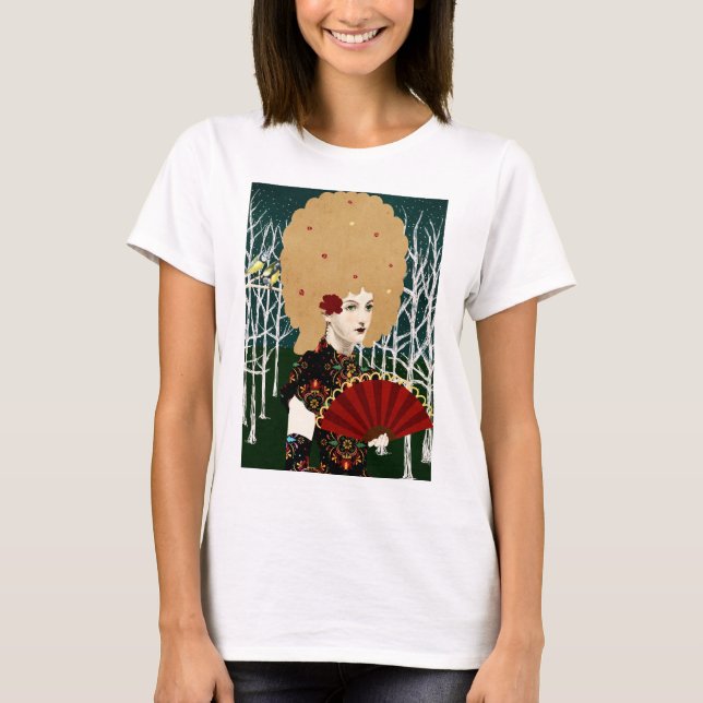 porträtt konst t shirt (Framsida)