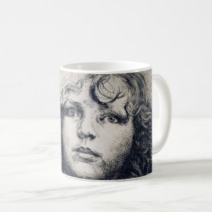 Porträtt (koppartryck), Alphonse Mucha Kaffemugg