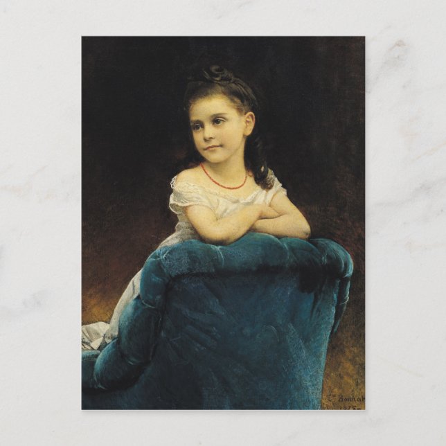 Porträtt, Mademoiselle Franchetti, 1877 Vykort (Framsida)