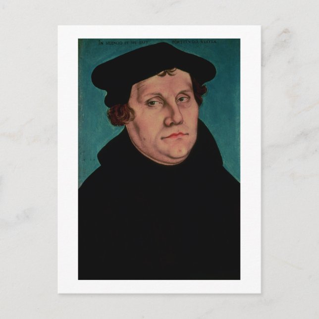 Porträtt, Martin Luther, 1529 Vykort (Framsida)
