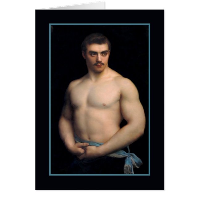 Porträtt Maurice Deriaz av Courtois OBS Kort (Framsidan)