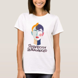 Porträtt med dubbla tonlägen Abstrakt T Shirt