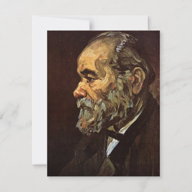 Porträtt med gammal man med Beard av Vincent van G (Framsida)