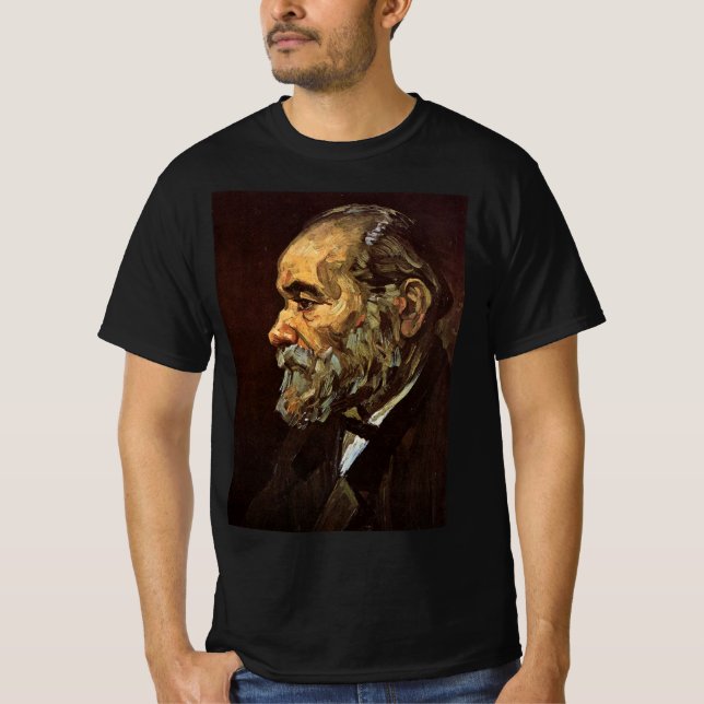Porträtt med gammal man med Beard av Vincent van G T Shirt (Framsida)