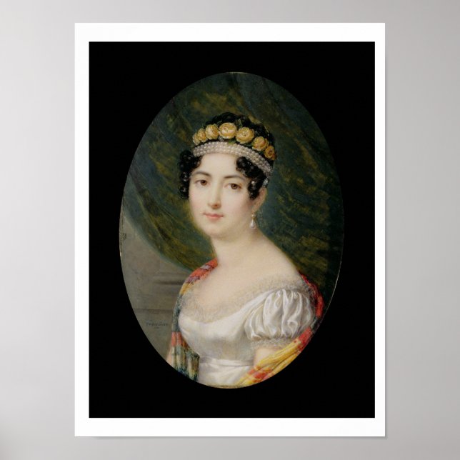 Porträtt Miniature of the Empress Josephine (1763- Poster (Framsidan)