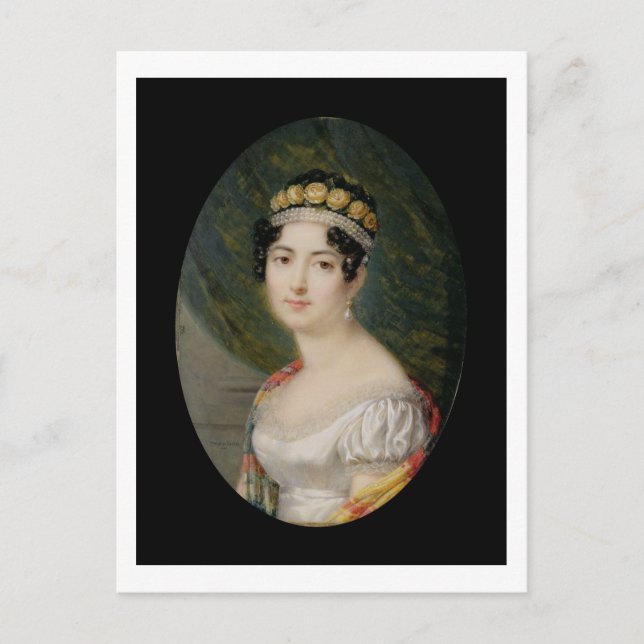 Porträtt Miniature of the Empress Josephine (1763- Vykort (Framsida)