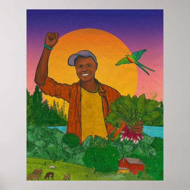 Porträtt: Moses Momanyi, Dawn2Dusk Farm & Kilimo M Poster (Framsidan)