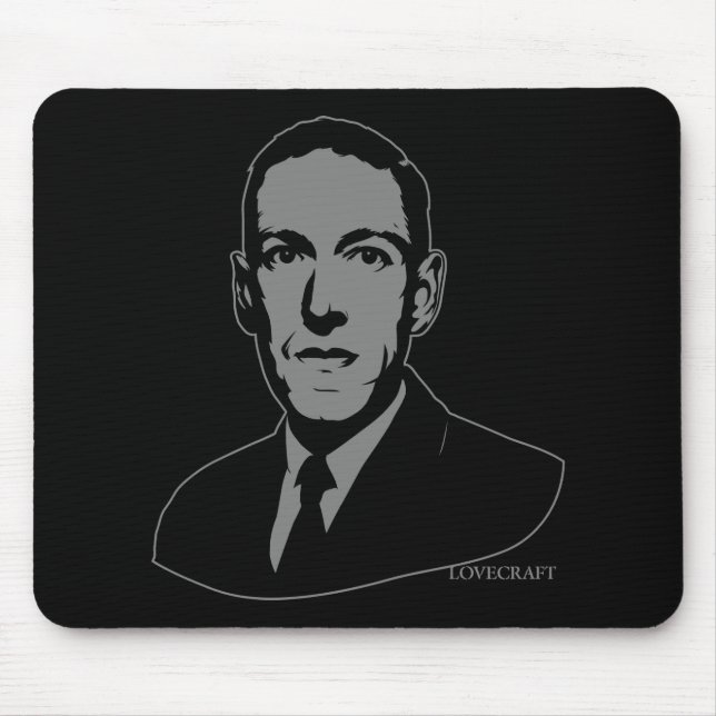 Porträtt Mousepad för HP Lovecraft Musmatta (Framsidan)