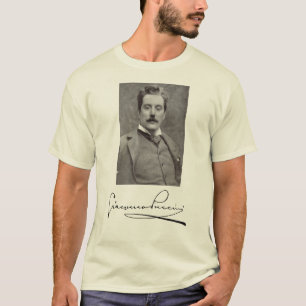 Porträtt och Namnteckning av Giacomo Puccini T Shirt
