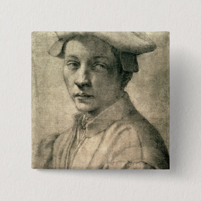 Porträtt of Andrea Quaratesi, c.1532 Knapp (Framsida)