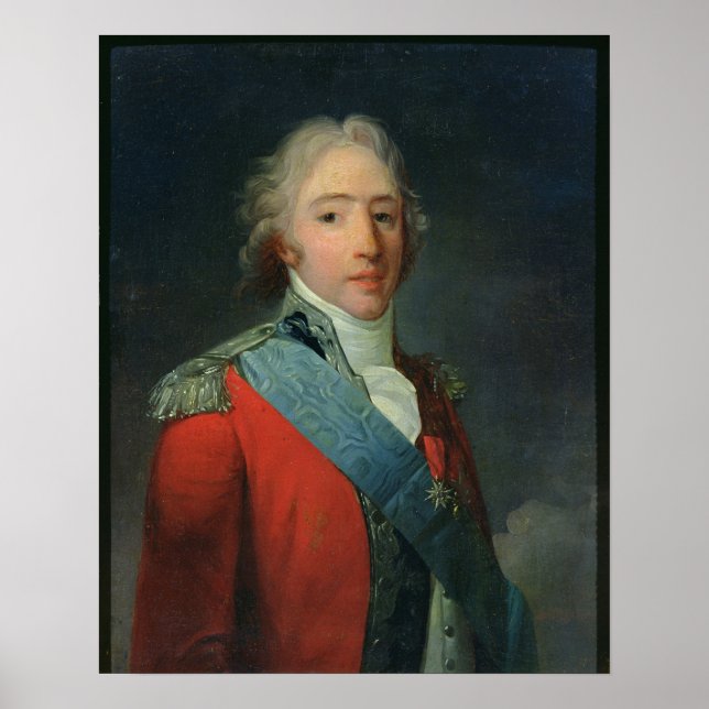 Porträtt of Charles of Frankrike , Count of of Poster (Framsidan)