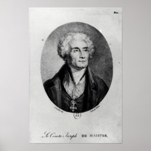 Porträtt of Count Joseph de Maistre Poster