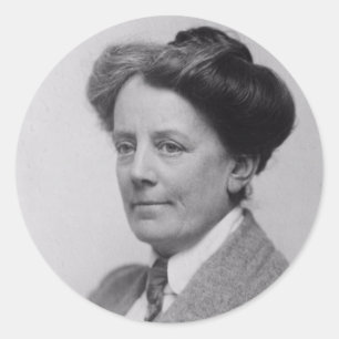 Porträtt of Ethel Smyth (1922) Classic Round Stick Runt Klistermärke