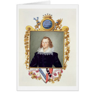 Porträtt of Ferdinando Stanley (1559-94) 5th Earl Hälsningskort