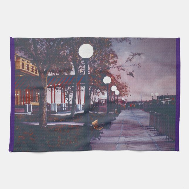 Porträtt of Freedom, Ellis Island Kitchen Hand Tow Kökshandduk (Horisontell)