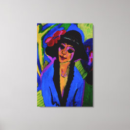 "Porträtt of Gerda" mästerverk c1914 Canvastryck