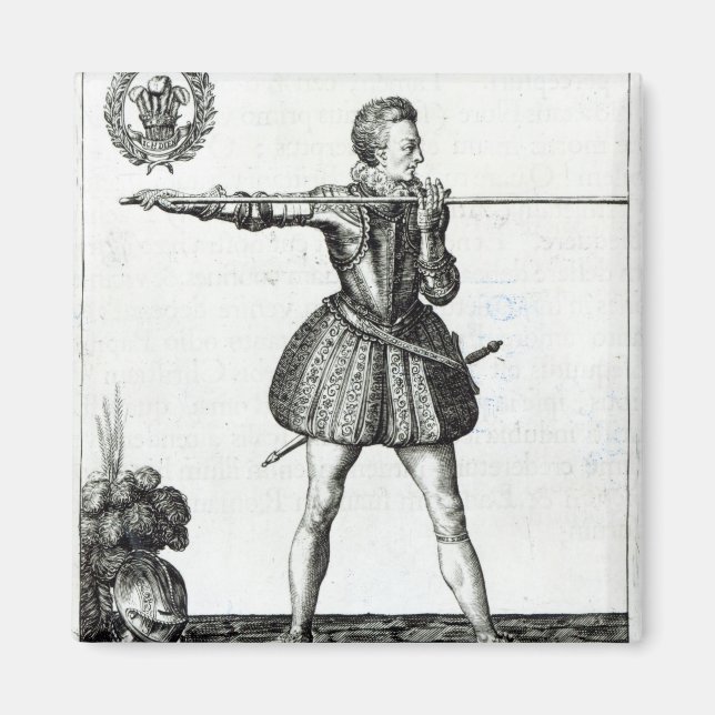 Porträtt of Henry, Prince of Wales Magnet (Framsidan)