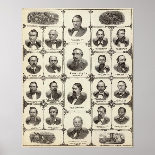 Porträtt of Orval Bassäng, J McKee Peeples Poster (Framsidan)