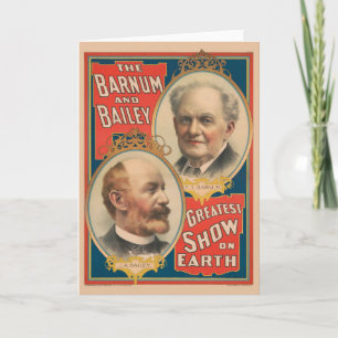 Porträtt of P.T. Barnum and J.A. Bailey Kort