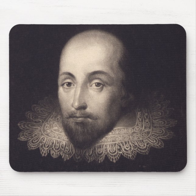 "Porträtt of Shakespeare" moussepad Musmatta (Framsidan)