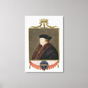 Porträtt of Thomas Cromwell (c.1485-1540) Ist Earl Canvastryck