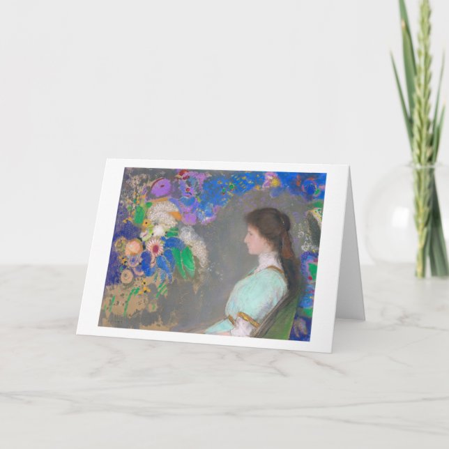 Porträtt of Violette Heymann, Redon Kort (Framsida)