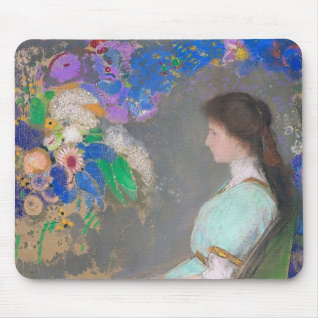 Porträtt of Violette Heymann, Redon Musmatta (Framsidan)