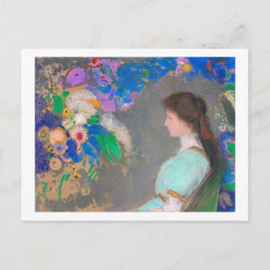 Porträtt of Violette Heymann, Redon Vykort