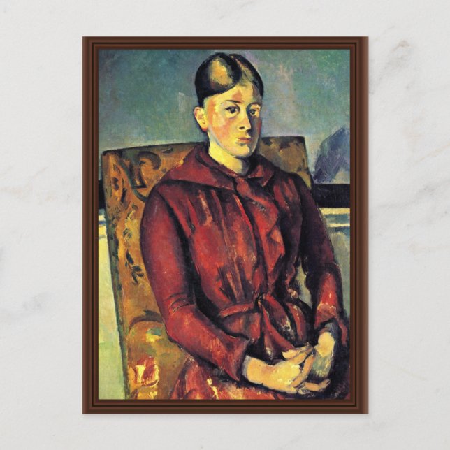 Porträtt om Cézanne i Gult, Vykort (Framsida)
