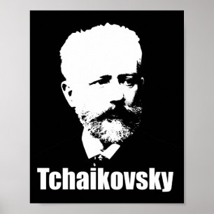 Porträtt om den underbara ryska kompositören Tchai Poster