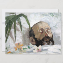 Porträtt om en död man (dödlighet och död) (Art.