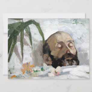 Porträtt om en död man (dödlighet och död) (Art. Kort