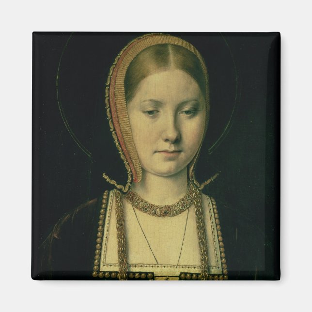 Porträtt om en kvinna, eventuellt Catherine of Ara Magnet (Framsidan)