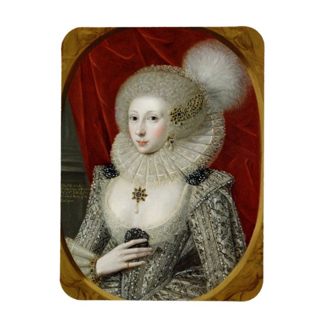 Porträtt om en kvinna, möjligen Frances Cotton, Da Magnet (Vertikal)