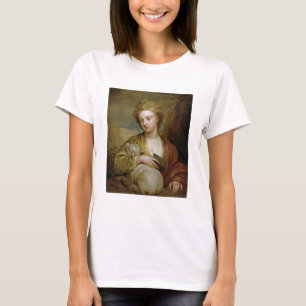 Porträtt om en kvinna som St. Agnes, traditionellt T Shirt