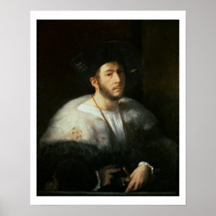 Porträtt om en man, eventuellt Cesare Borgia (1476 Poster