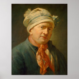 Porträtt om en man - Jean-Siméon Chardin Fine Art Poster
