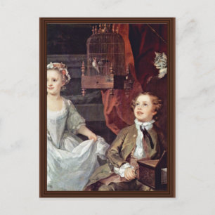 Porträtt om Graham Children Detail av Hogarth Vykort