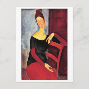 Porträtt om konstnärens fru, Modigliani Vykort