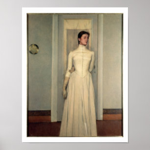 Porträtt om konstnärssyster, Marguerite Khnopf Poster