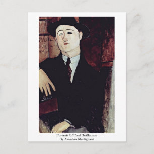 Porträtt om Paul Guillaume av Amedeo Modigliani Vykort