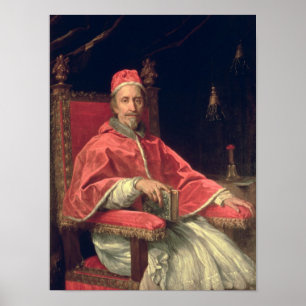 Porträtt om påve Clement IX Poster