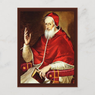Porträtt om påve Pius V. Av Greco El Vykort